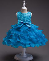 🌹Rose Cascade: Tiered Tulle Gown with 3D Velvet Petals✨