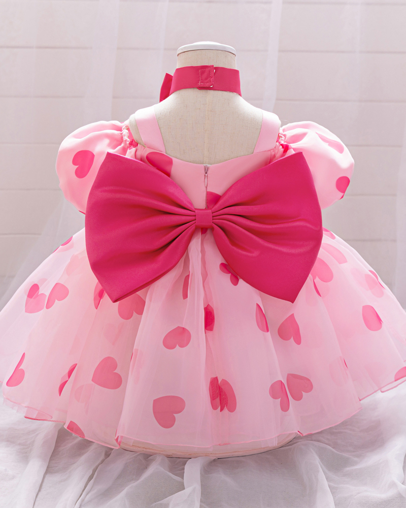 🎀Sweetheart Puff: Oversized Bow Ball Gown with Cloud-Like Tulle Skirt✨