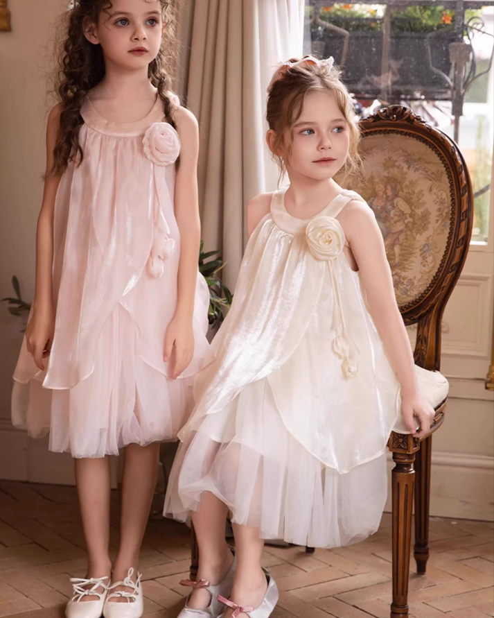 🌹Radiant Rose" Sleeveless Dress – Sunlight Made Fabric🌹