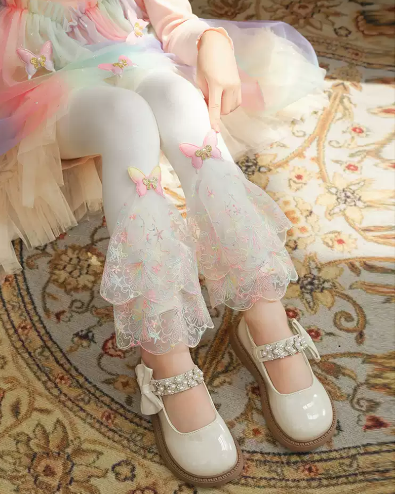 🦋Whimsical Wings" Lace Leggings – Playful Elegance🦋