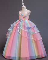 🐰Bunny Bliss : Colorful Gradient Tulle Dress for Little Princesses ✨
