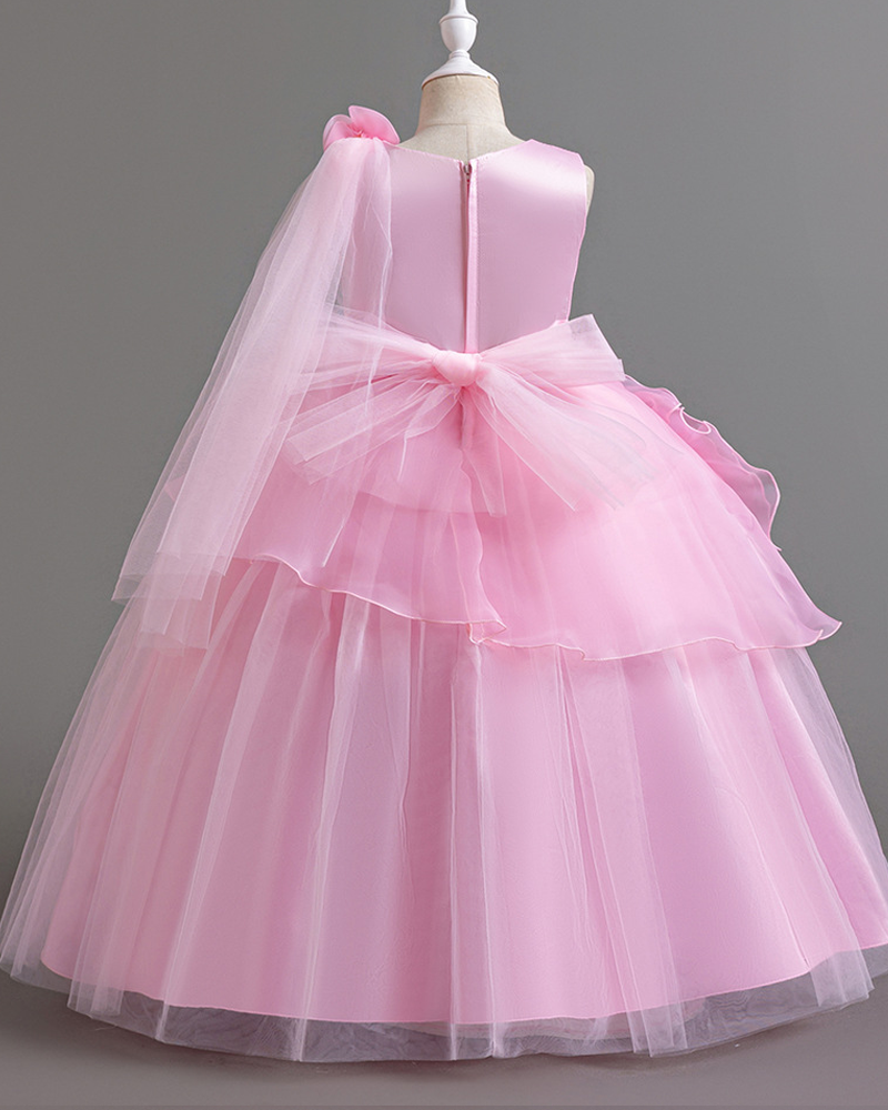 🌹Rose Tulle Gown – Enchanted Elegance🌸