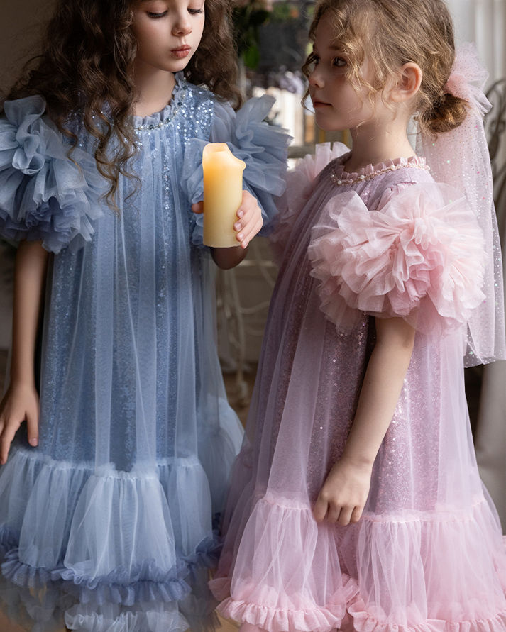 ✨Enchanted Sparkle" Princess Dress – A Birthday Dream!✨