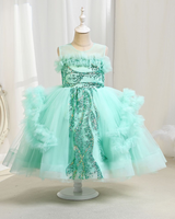 ✨Twinkle Blossom: Sequin-Embellished Tulle Flower Girl Dress🌸