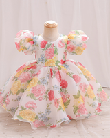 🌸 Puff Sleeve Print A-Line Dress – Sweet, Simple & Twirl-Ready ✨