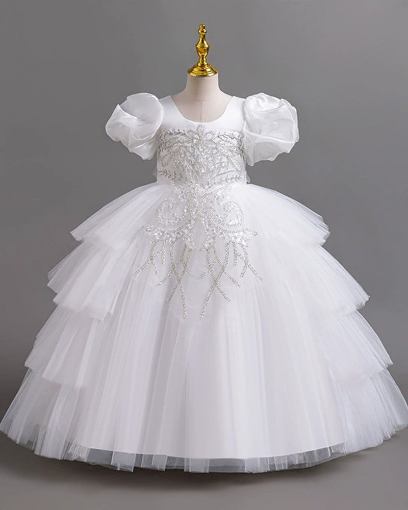 🎀Elegant Puff: Dreamy Tulle Ball Gown for Timeless Glamour ✨