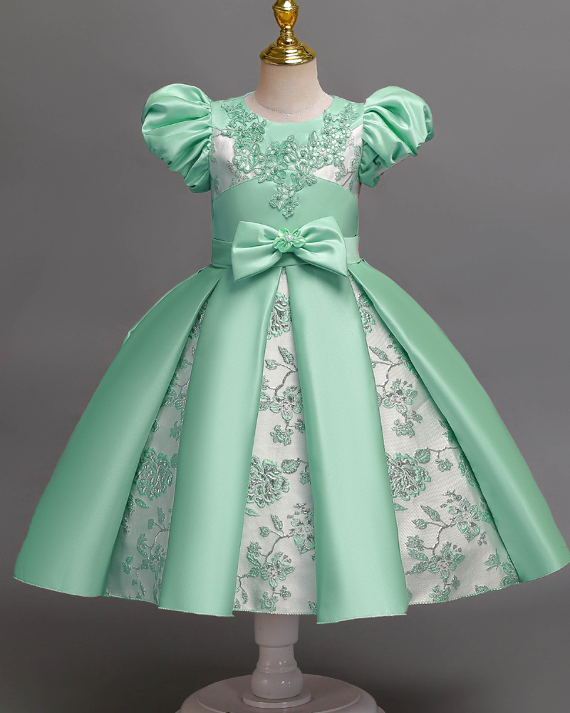 🎀 Elegant Bow-Waist Princess Dress – Grace in Every Twirl ✨