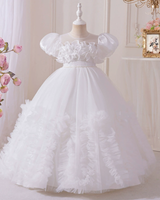 💎 Pearl Sleeve Ballerina Dress – For School & Beyond 🌸