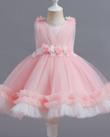 🌸 Blooming Belle Tulle Dress – Layers of Petals & Party Magic 🎀