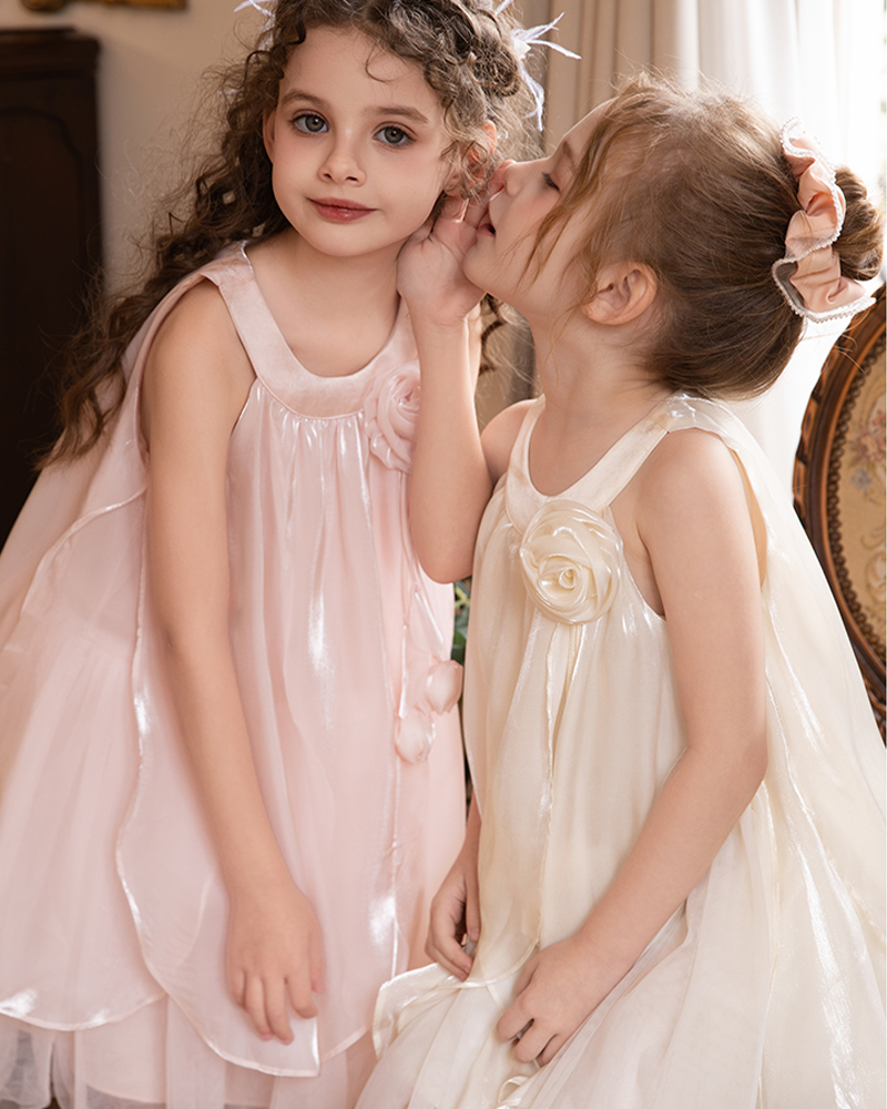 🌹Radiant Rose" Sleeveless Dress – Sunlight Made Fabric🌹