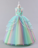 🐰Bunny Bliss : Colorful Gradient Tulle Dress for Little Princesses ✨