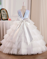 ✨ Sparkle & Tulle Dream Dress – Shimmering Bodice with Grand Bow Ballet ✨