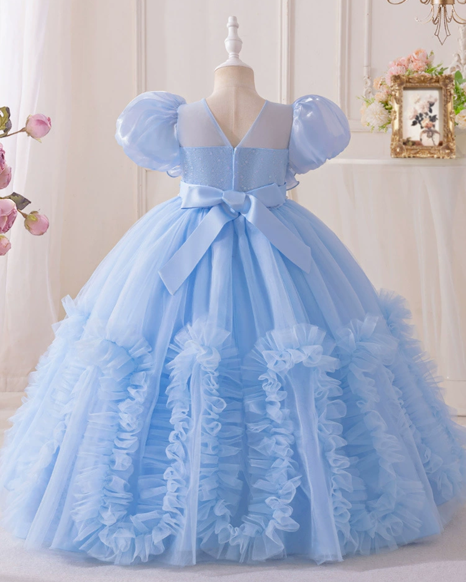 💎 Pearl Sleeve Ballerina Dress – For School & Beyond 🌸