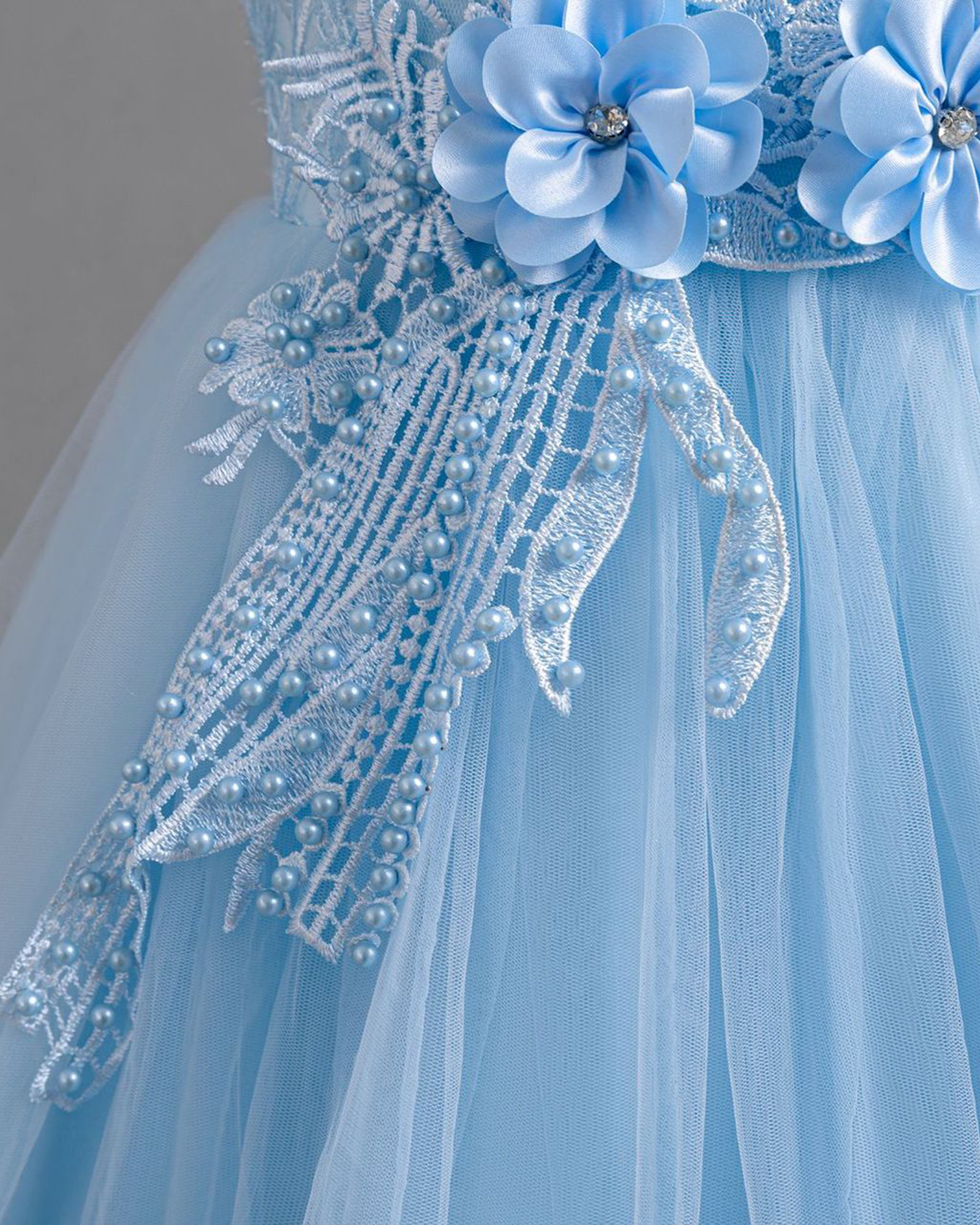 🌸Diamond Lace Flower Dress – For Little Princesses 🌸