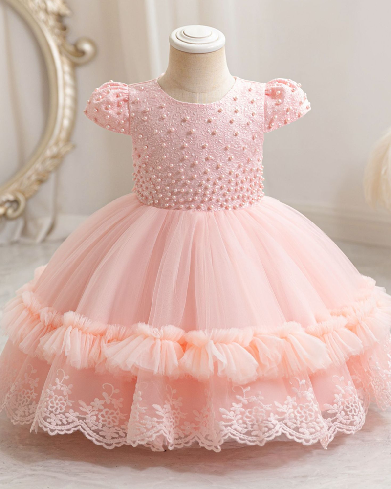 ✨ Beaded Tulle Princess Dress – Sparkle, Twirl & Shine 🎀