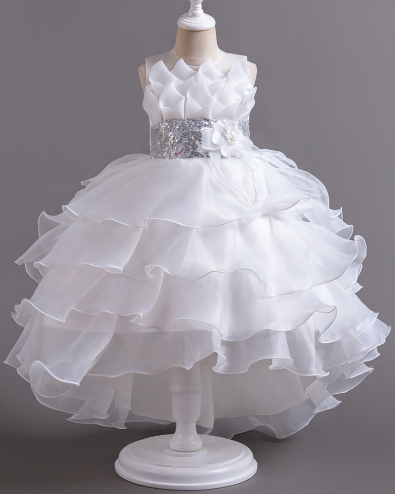 🌹Cascading Tulle Gown – Short Front, Long Back Elegance✨