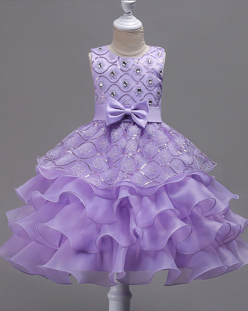 ✨Diamond Sparkle Princess Dress – Layered Tulle & Sequin Elegance ✨