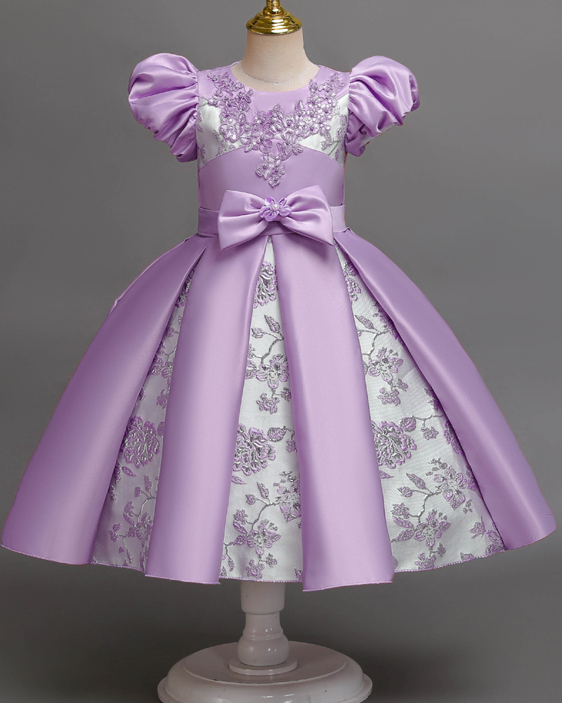 🎀 Elegant Bow-Waist Princess Dress – Grace in Every Twirl ✨