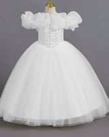 👑 Off-Shoulder Bow Tie Princess Dress – For Twirls & Fairy Dreams ✨