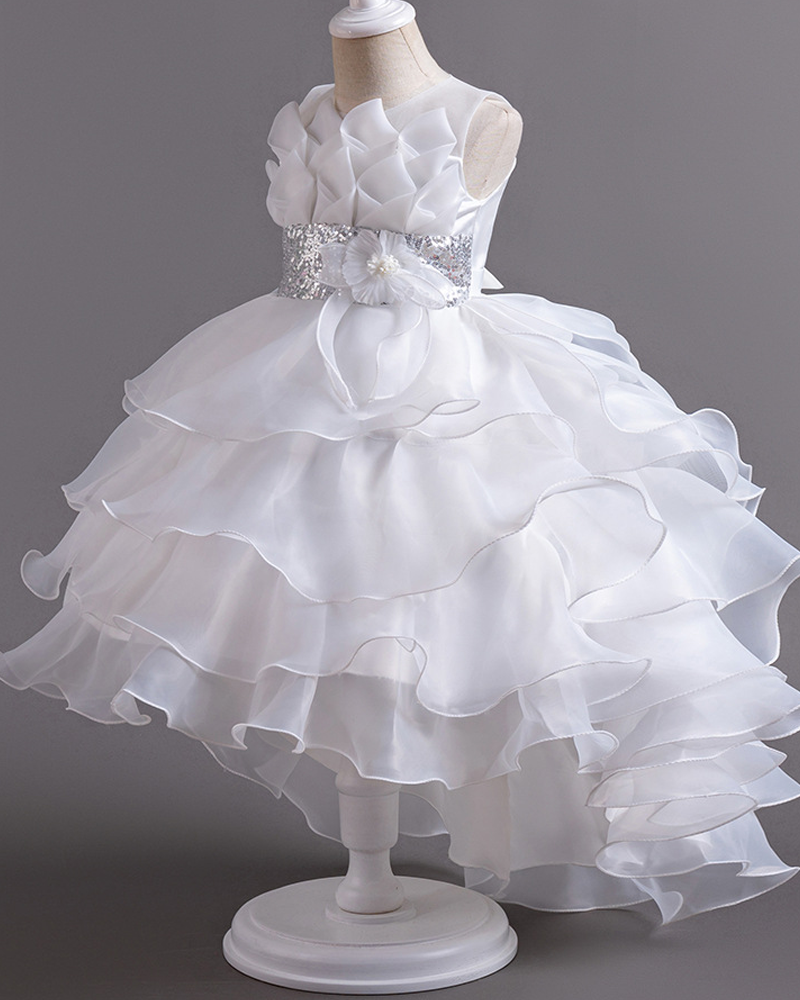 🌹Cascading Tulle Gown – Short Front, Long Back Elegance✨