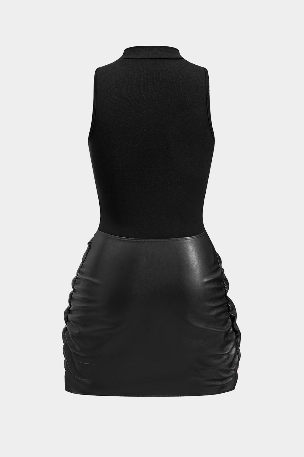 Tie Front Sleeveless Mini Dress