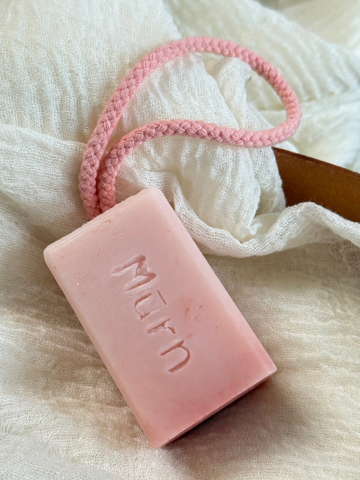 Artisan Mistbound Rose Lanyard Handmade Soap – Soothing Smoothing Bath Bar (120g)