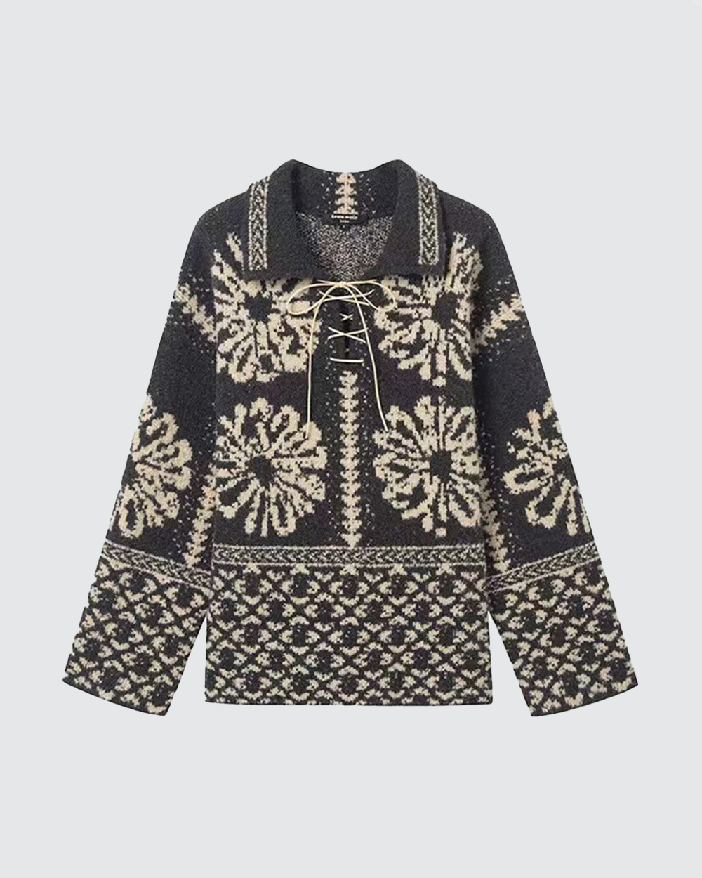 Icelandic Fair Isle Knit Sweater