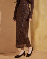 Beaded Embroidery Sequin Skirt
