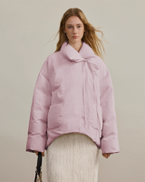 Lightweight Oversized Lapel Padded Down Jacket