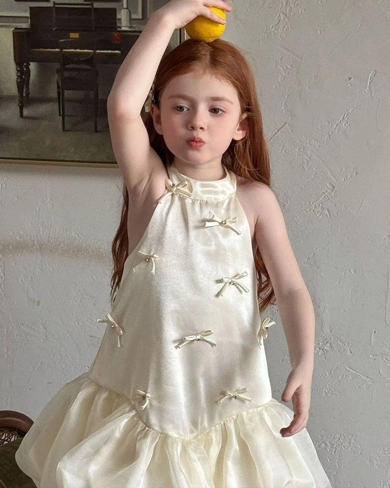 🌙Satin Ribbon Princess Dress – For Moonlit Waltz Dreamers🌙